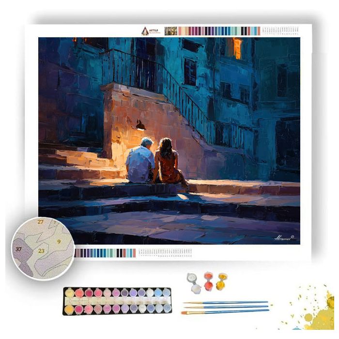 SHADOWED CONNECTION - Paint by Numbers Full Kit