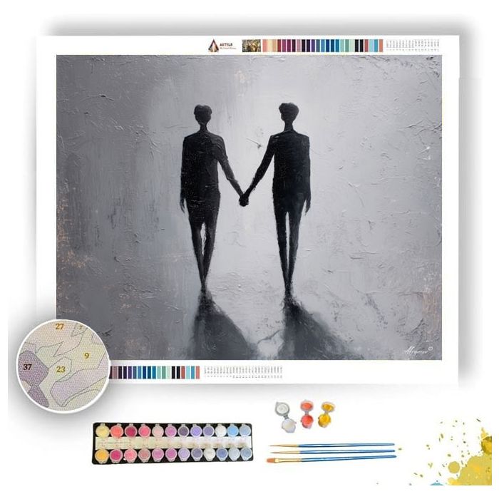 MINIMAL FORM B&W - Paint by Numbers Full Kit