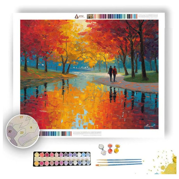 REFLECTED LAKE - Paint by Numbers Full Kit