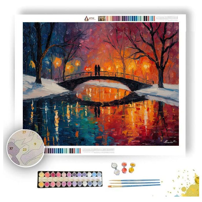 WINTER PATH - Paint by Numbers Full Kit