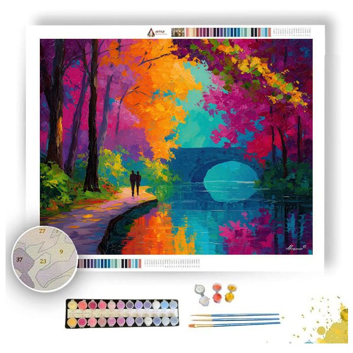 BRIGHT BRIDGE - Paint by Numbers Full Kit