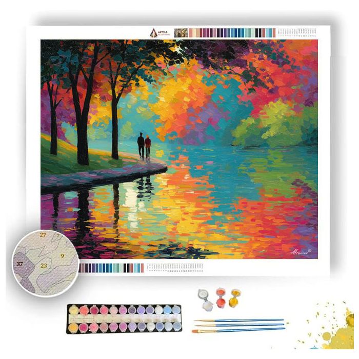 BRIGHT STEPS - Paint by Numbers Full Kit