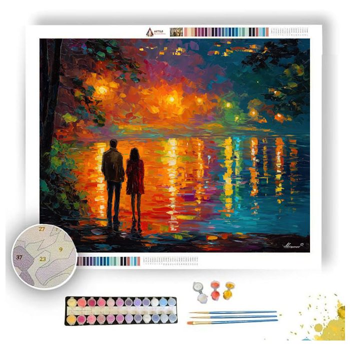 EVENING LIGHTS - Paint by Numbers Full Kit