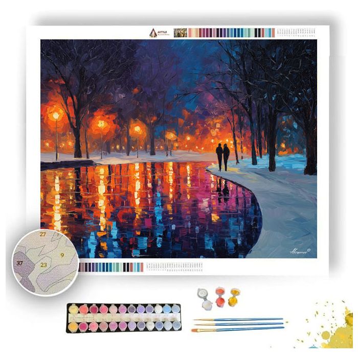 ROMANTIC WALK - Paint by Numbers Full Kit