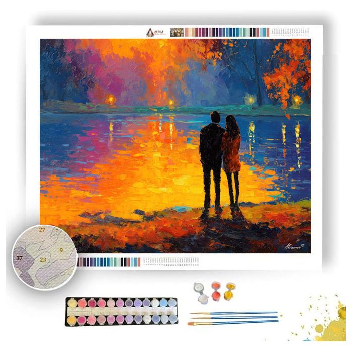 GLOWING REFLECTIONS - Paint by Numbers Full Kit