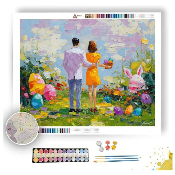 CHEERFUL SCENE - Paint by Numbers Full Kit