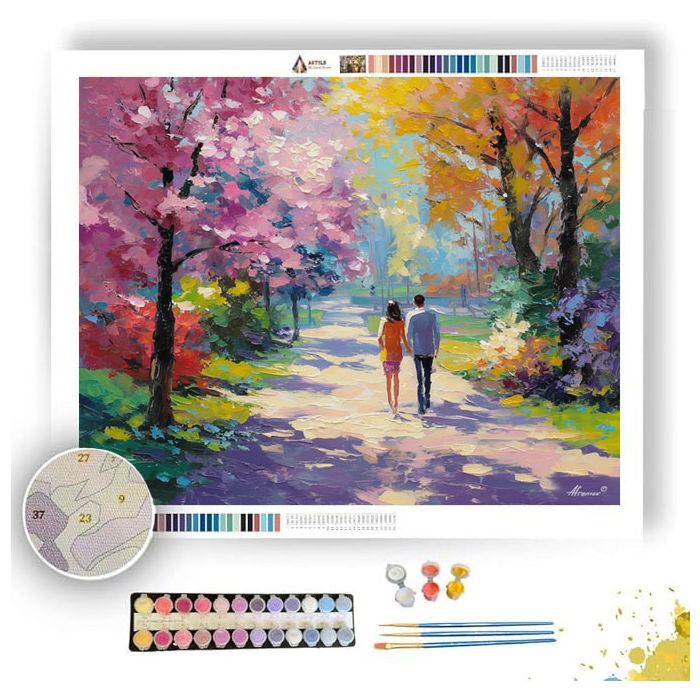PLAYFUL COLORS - Paint by Numbers Full Kit