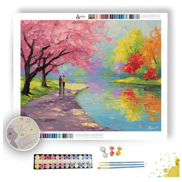 FLOWERED JOY - Paint by Numbers Full Kit