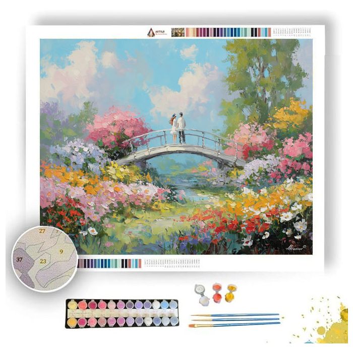 FLOWERED MORNING - Paint by Numbers Full Kit