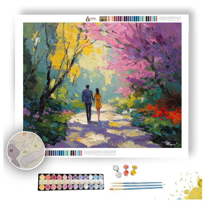 PLAYFUL MORNING - Paint by Numbers Full Kit