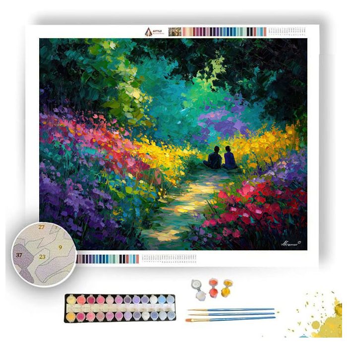 BLOOMING PATH - Paint by Numbers Full Kit
