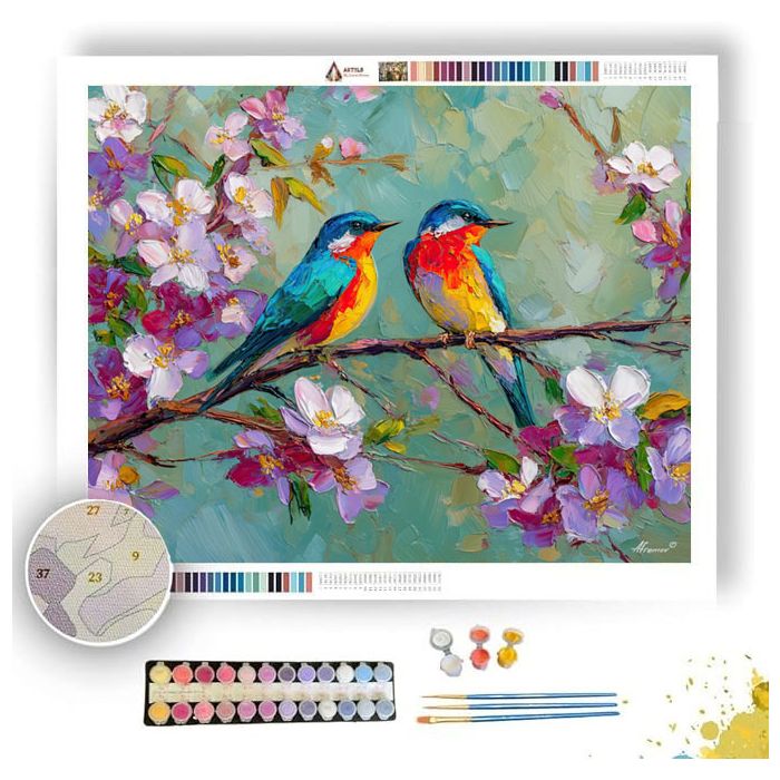 PLAYFUL COLORS - Paint by Numbers Full Kit