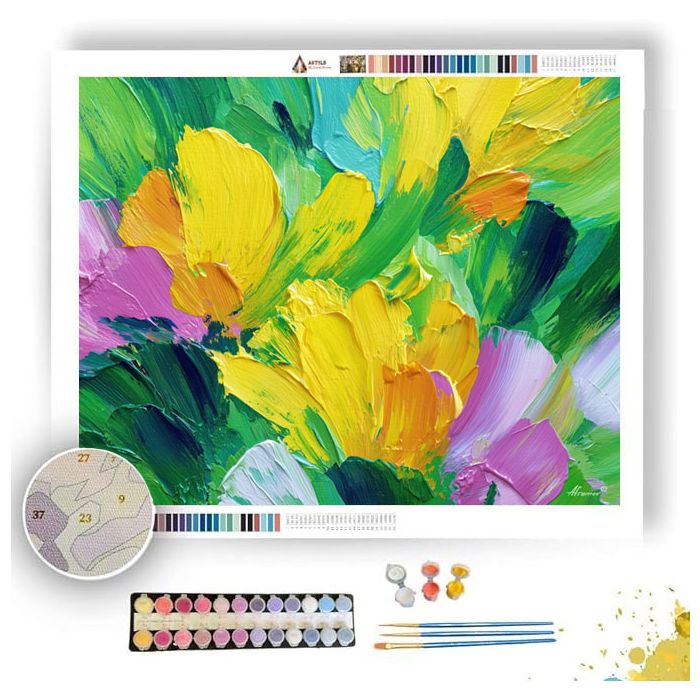 BRIGHT PATTERNS - Paint by Numbers Full Kit