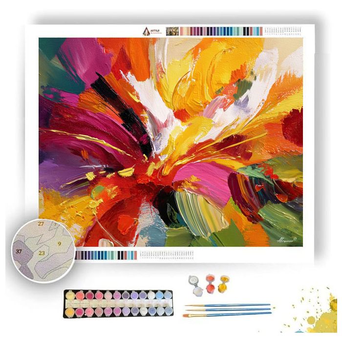 BRIGHT COLORS - Paint by Numbers Full Kit