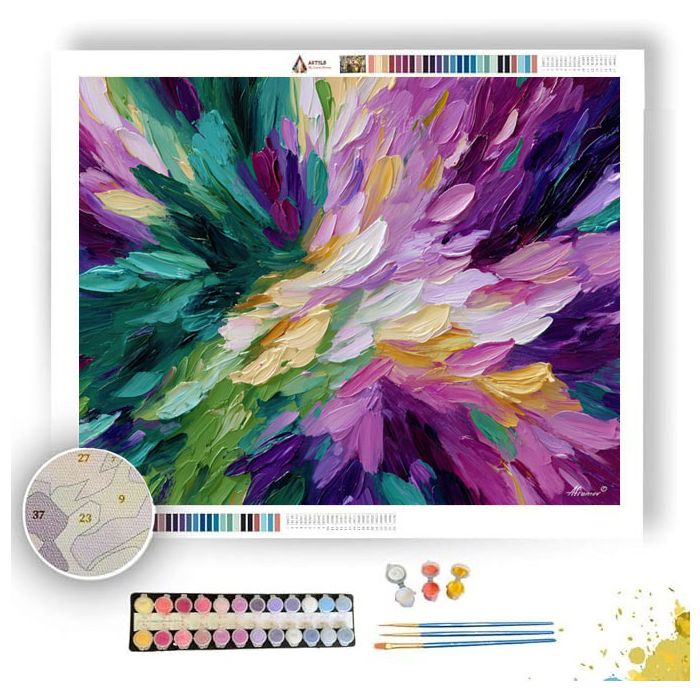 FLOWING STRUCTURE - Paint by Numbers Full Kit