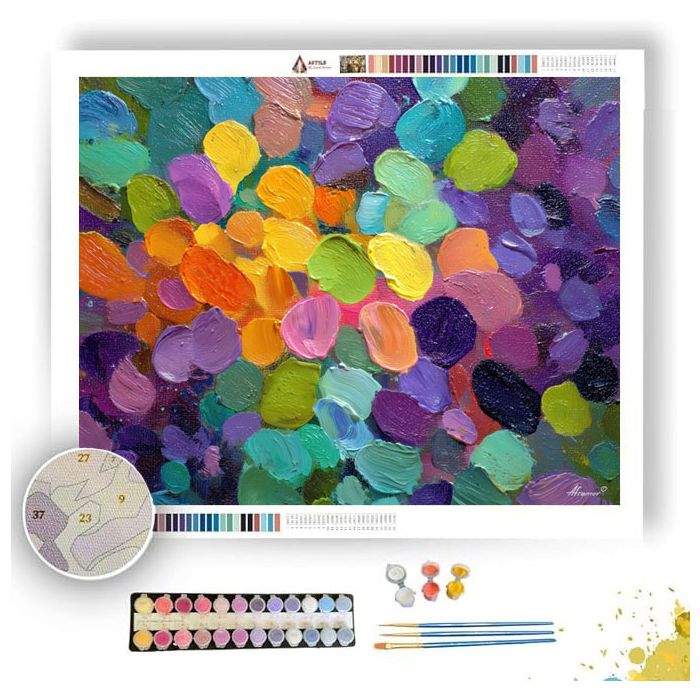 WARM PATTERNS - Paint by Numbers Full Kit