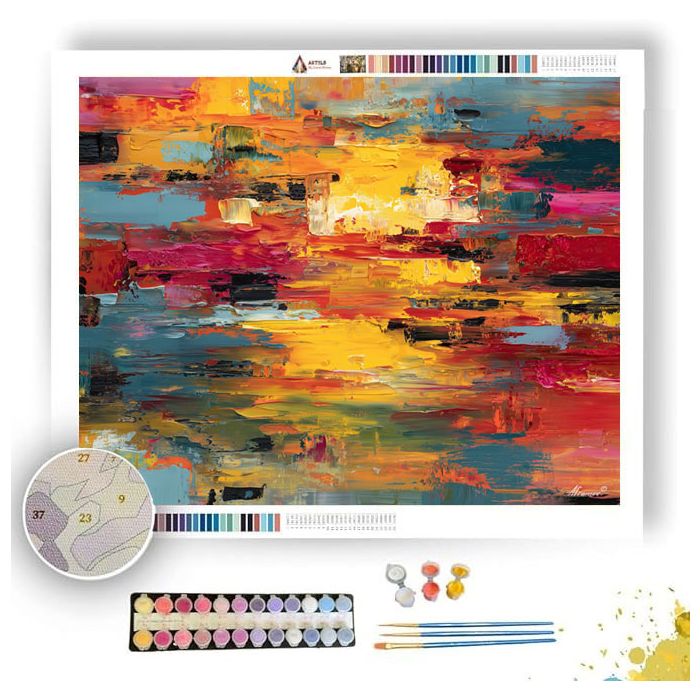 EXPANDED FIELDS - Paint by Numbers Full Kit