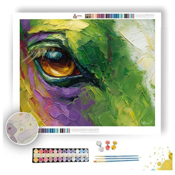 GREEN EXPRESSION - Paint by Numbers Full Kit