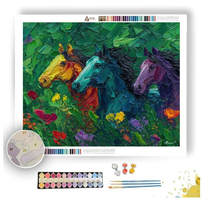 BLOOMING MOTION - Paint by Numbers Full Kit