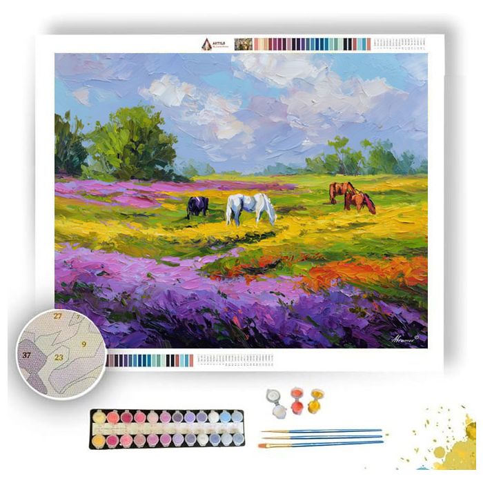 RADIANT MEADOW - Paint by Numbers Full Kit