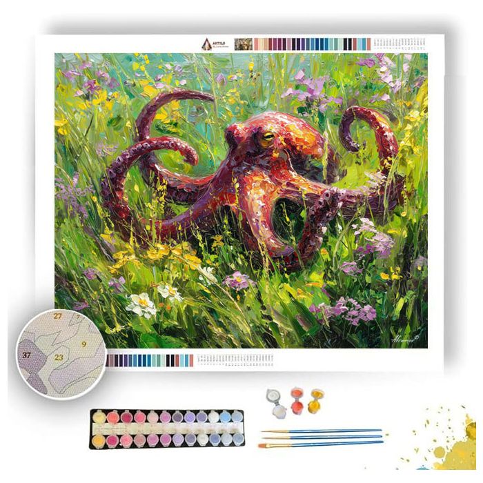 SUNLIT FIELD - Paint by Numbers Full Kit