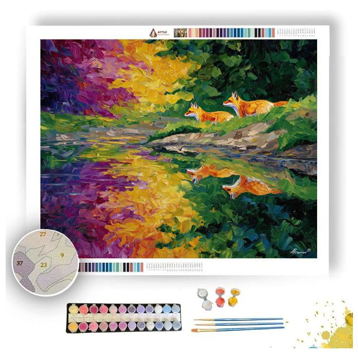 FLOWING MOMENT - Paint by Numbers Full Kit