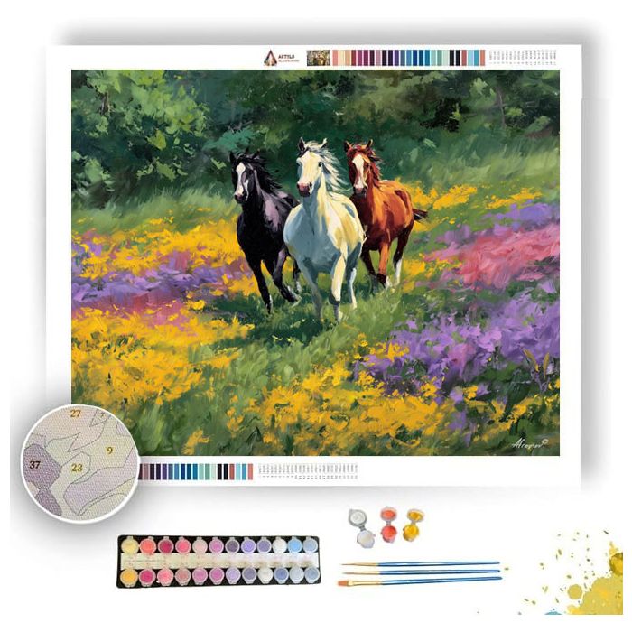 FLOWING MEADOW - Paint by Numbers Full Kit
