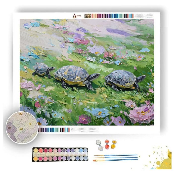 FLOWING MOTION - Paint by Numbers Full Kit