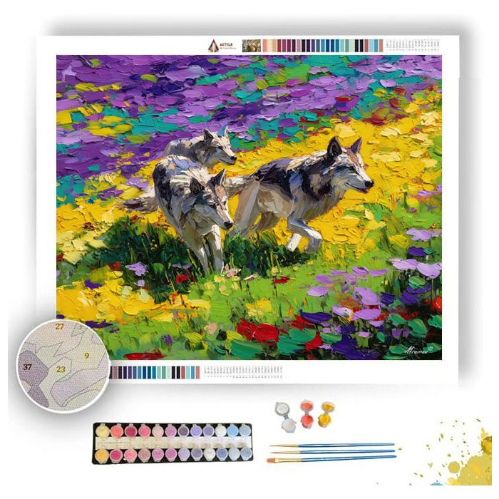 BLOOMING SCENE - Paint by Numbers Full Kit