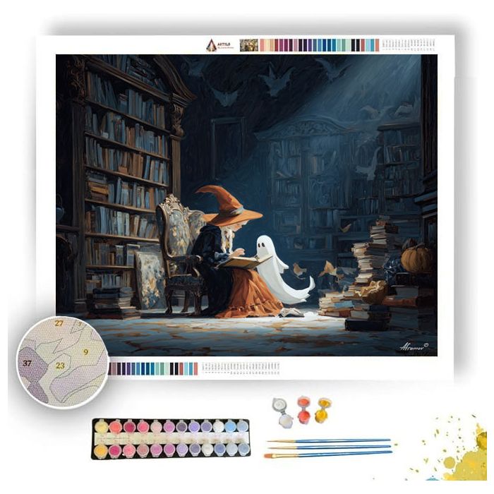 LIBRARY MOON ALLIES - Paint by Numbers Full Kit