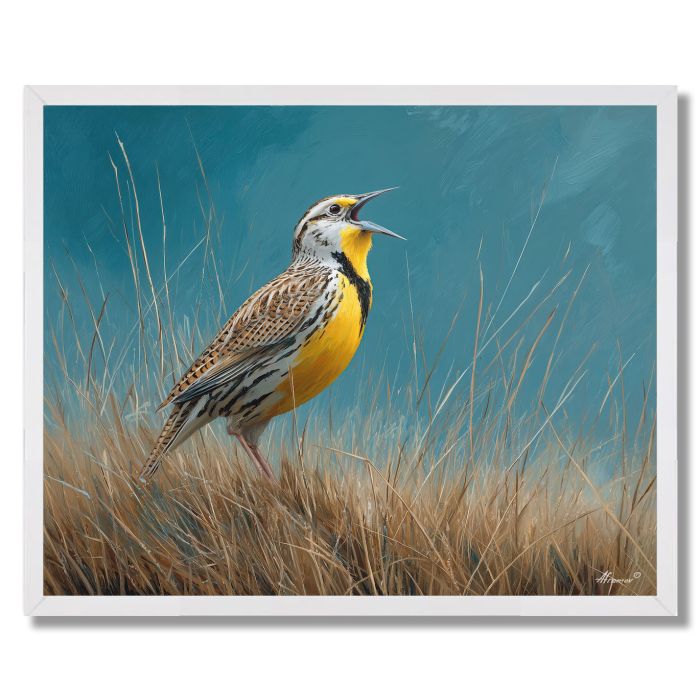 MEADOWCALL LARK - FRAMED