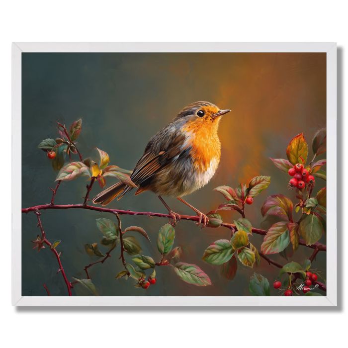 ROBIN MORNING CALL - FRAMED