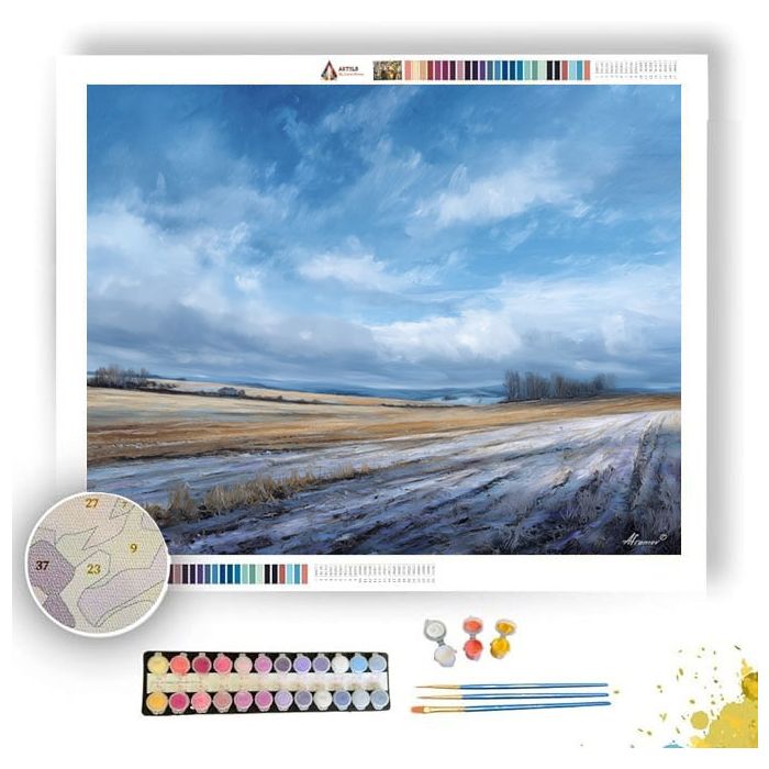 MORNING THAW FIELDS - Paint by Numbers Full Kit