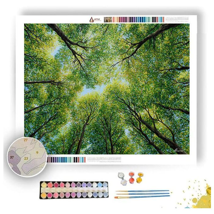 CANOPY OF NEW LEAVES - Paint by Numbers Full Kit