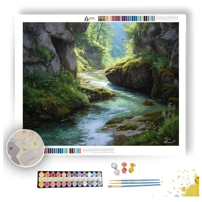 STREAMBEND AWAKENING - Paint by Numbers Full Kit