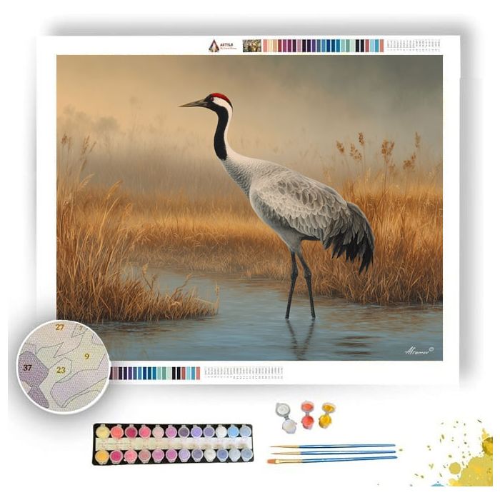 REEDSHADOW CRANE - Paint by Numbers Full Kit