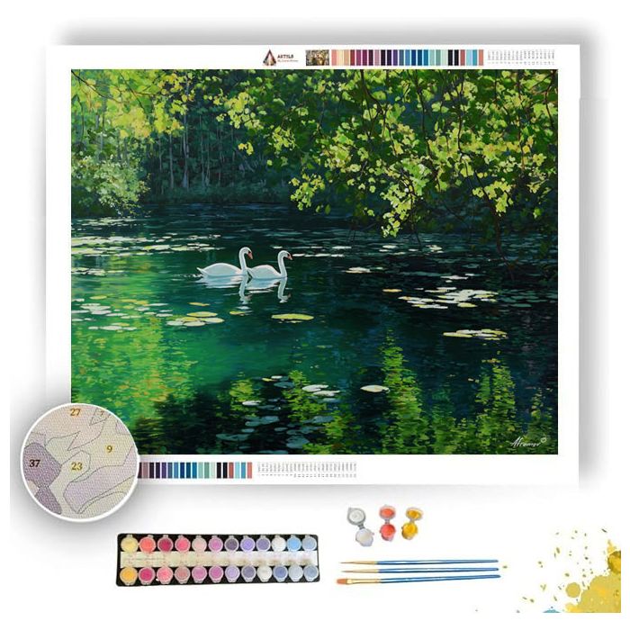SWANPAIR SPRINGWATER - Paint by Numbers Full Kit