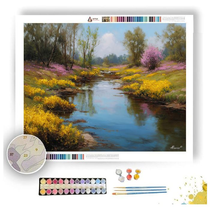 BLOOMRIVER QUIET - Paint by Numbers Full Kit