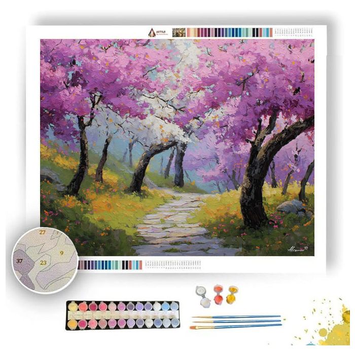 BLOSSOM PATHWAY - Paint by Numbers Full Kit