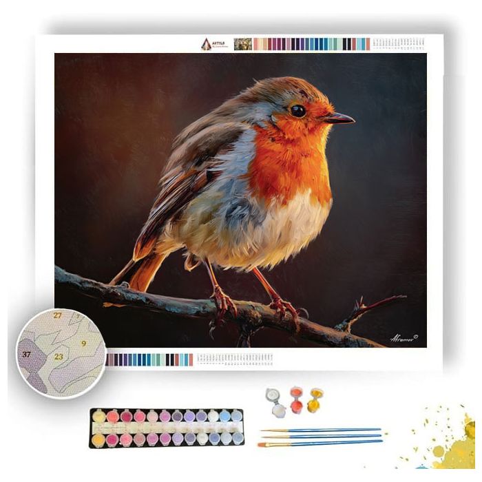 EMBERCREST ROBIN - Paint by Numbers Full Kit
