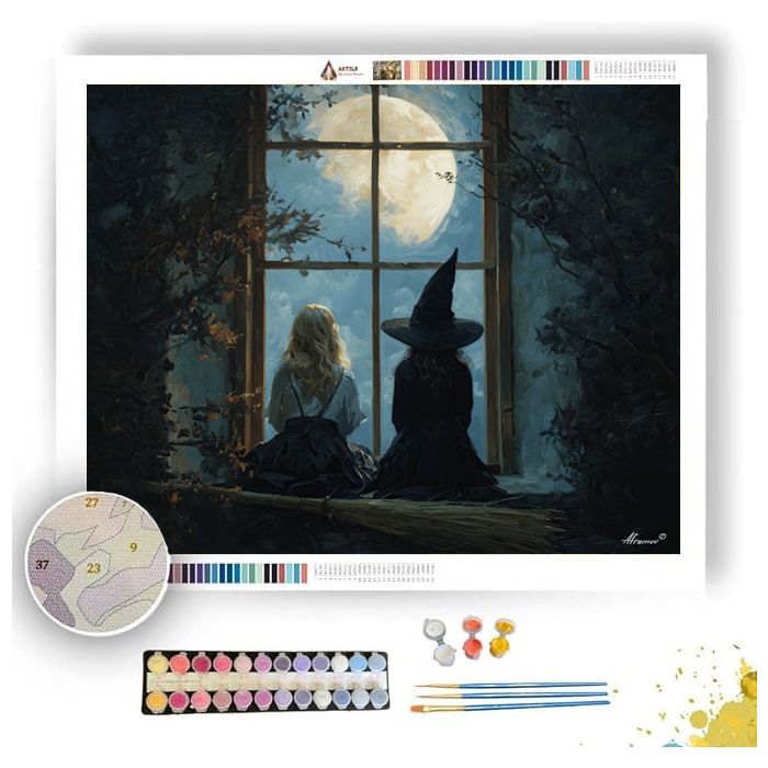 MOONWINDOW SPELL FRIENDS - Paint by Numbers Full Kit