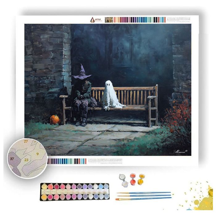 MOONBENCH VISITORS - Paint by Numbers Full Kit