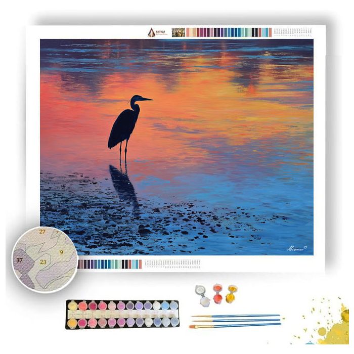 TWILIGHT HERON WATCH - Paint by Numbers Full Kit