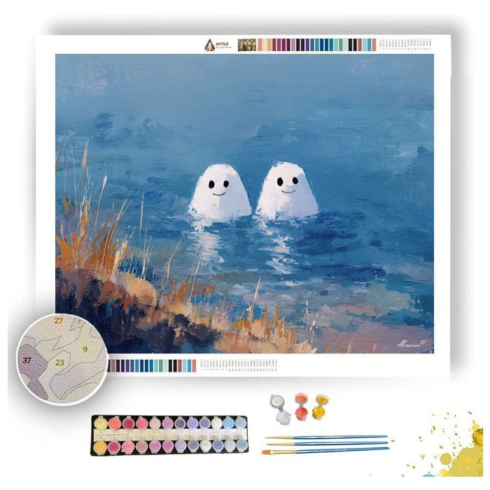 FLOATING GHOST - Paint by Numbers Full Kit
