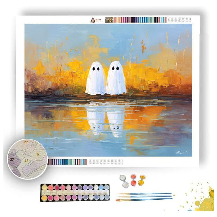 CHEERFUL LAKE - Paint by Numbers Full Kit