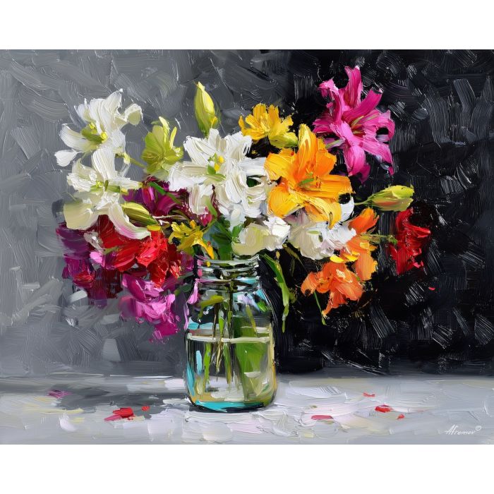 FLOWING ARRANGEMENT - Paint by Numbers Full Kit