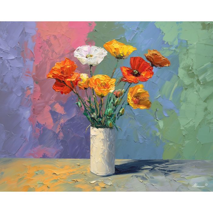 FLOWING STILL LIFE - Paint by Numbers Full Kit