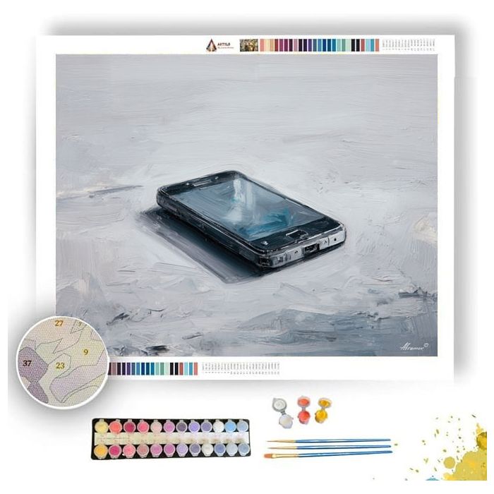 BUILT FIELD B&W - Paint by Numbers Full Kit