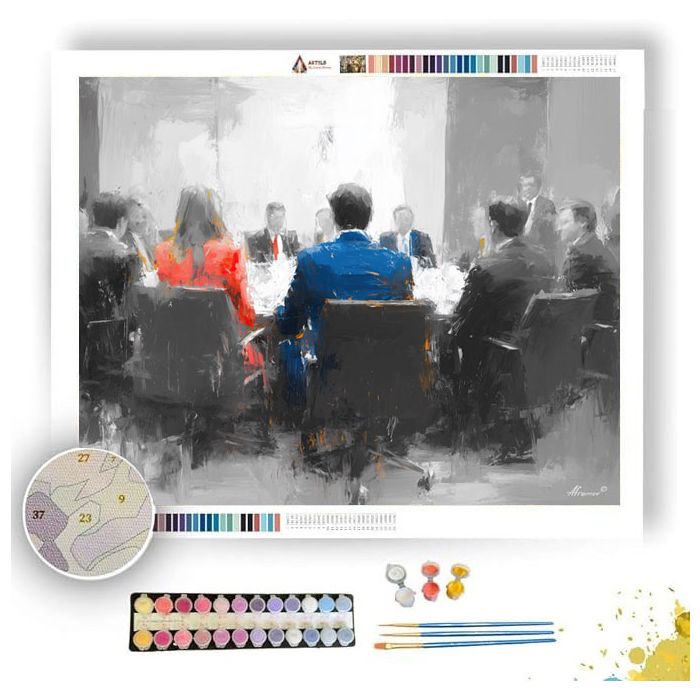 ACTIVE AGENDA B&W - Paint by Numbers Full Kit