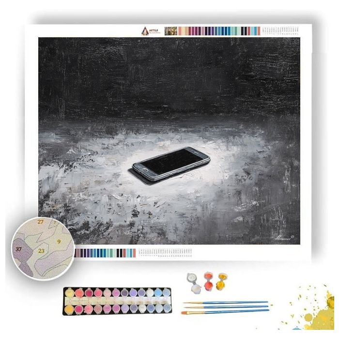 QUIET STRUCTURE B&W - Paint by Numbers Full Kit